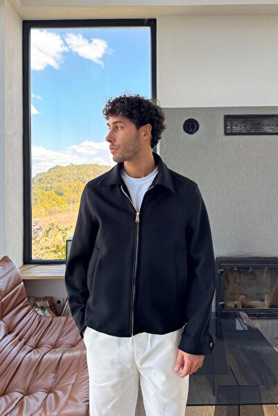 Flaw Wear سترة رقيقة بسحاب باللون الأسود