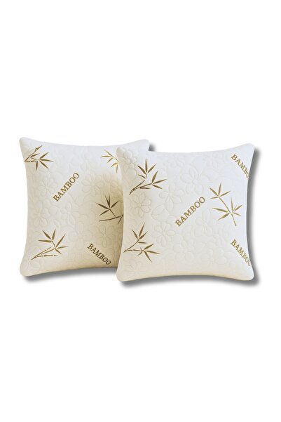 Somnart Set 2 Perne 60X60 Belina Bamboo, Microfibra, Lavabile La Masina