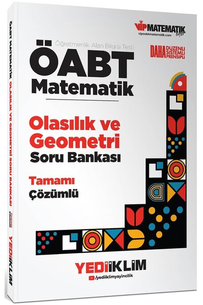 Yediiklim Yayınları Yediiklim ÖABT Matematik Öğretmenliği Olasılık ve Geometr...