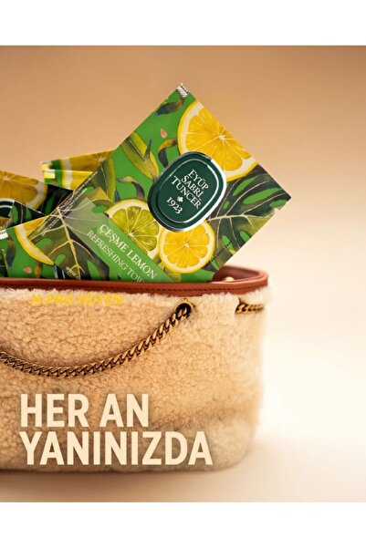 Eyüp Sabri Tuncer Çeşme Lemon Wet Towel Wipes Large Size 30 Pieces
