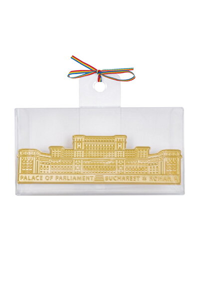 Magnetella Placheta metalica, Palatul Parlamentului, auriu, MB473