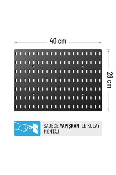 SMİLESEPET ÇOK AMAÇLI ORGANİZATÖR PANO (TEK PARÇA) YAPIŞKANLI 40 Cm X 28 Cm S...