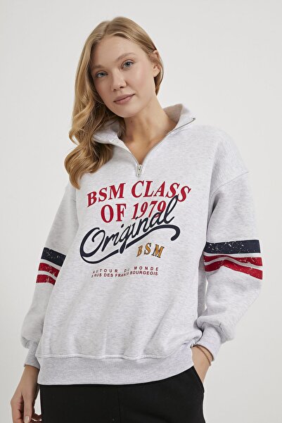 Arma Life Armalife 7299 Bis Collar Printed Women's Sweat