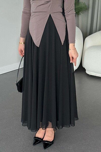 Şulemoda Giyim Fusta Kumru Neagră