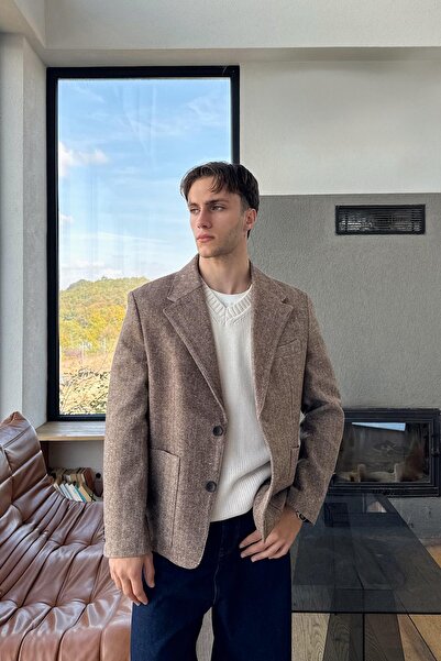 Flaw Wear Front Pocket Detail Buttoned Winter Jacket