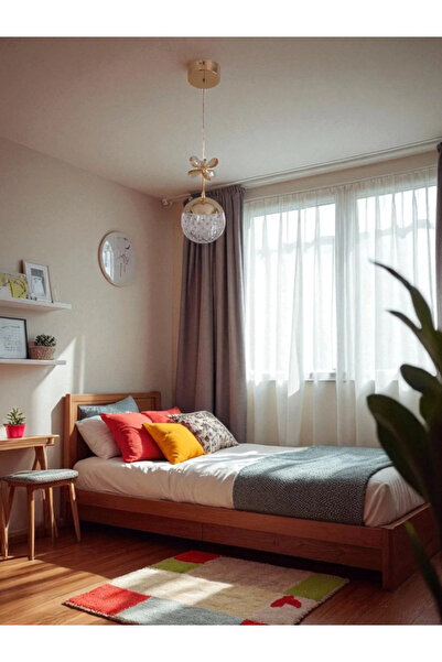 DMR Tekli Taşlı Top Sarkıt Led Avize GOLD /ALTIN Kasa Üç Renk 6500k/4000k/3000k (Beyaz/ Ilık Beyaz/S