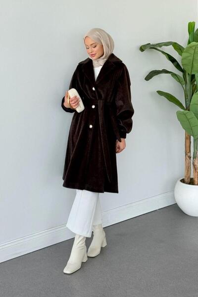 Şulemoda Giyim Palton Bensu maro
