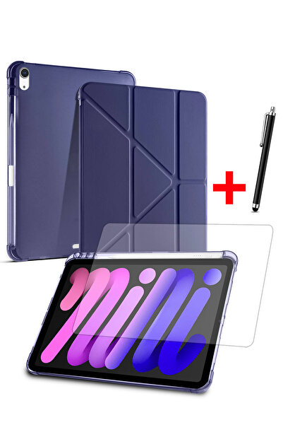 Nezih Case Apple iPad Mini 7 / iPad Mini 6 Uyumlu Uyku Modlu Standlı Akıllı K...