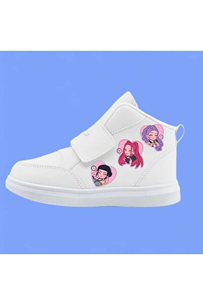 liasdesing Kalp huntrix sweet baskılı kız çocuk bot