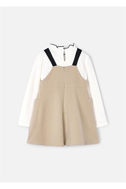 MAYORAL Girl's Dress Bodysuit Set Beige 4914