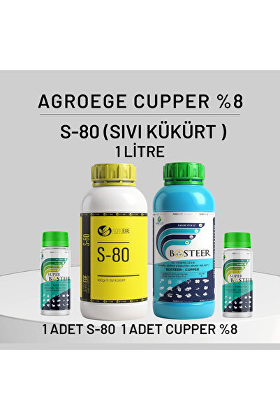 AGROEGE cupper % 8 - Sıvı kukurt s-80 1 LİTRE