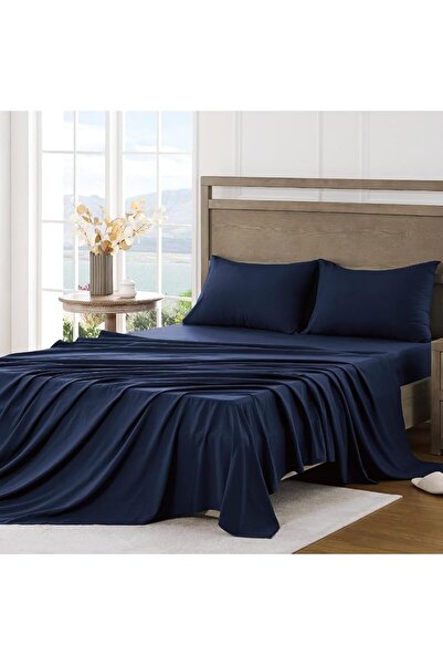 İz Home Basic Cotton Elastic-Free Sheet Set |   1 Pillowcase with Cover |   Frequent Weaving |   Fitted Sheet |