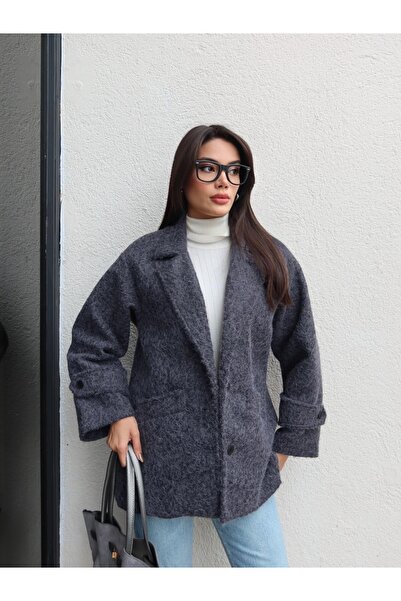 ESRAHELVACI Open Pocket Frayed Cashmere Coat