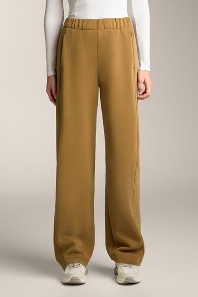 Oysho Modal brushed düz paça pantolon