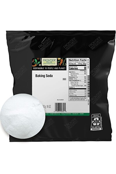 Frontier منتجات كو-أوب الطبيعية - مسحوق صودا الخبز 1 رطل.