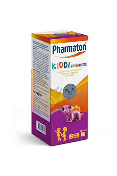 Pharmaton Kiddi Growth Calcium Vitamin D Supplement Food Containing Iodine Fr...