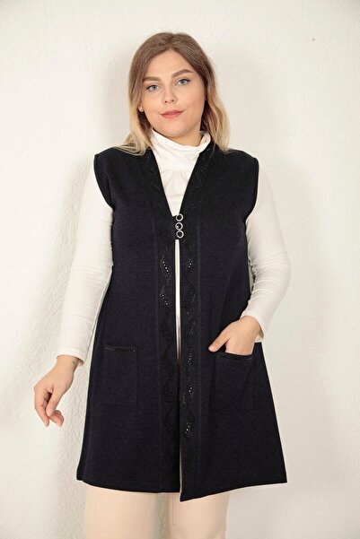 AfifeCOLLECTİON Ecrin Жилет Зимовий жилет на ґудзиках