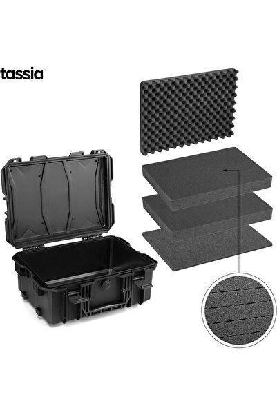 Fipka MATAR Photo Case Outdoor Case with Grid Foam Insert Waterproof - Camera Case Hard Case Shockproof fo