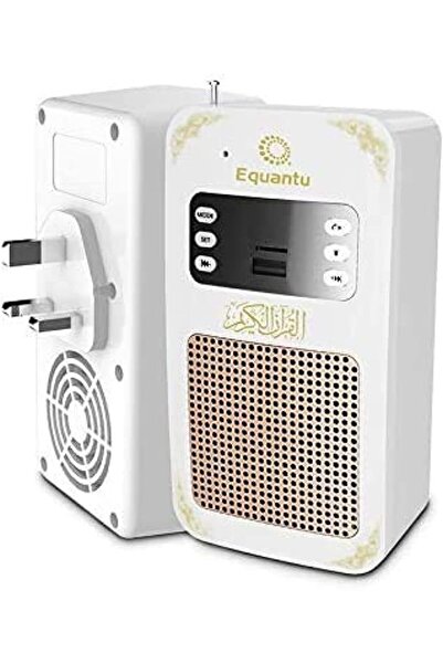 equantu Smart Wall Plug Quran Speaker With Remote Bluetooth/LED light/Radio/Usb & SD