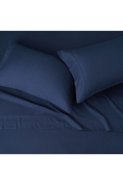 İz Home Basic Cotton Elastic-Free Sheet Set | 1 Pillowcase with Cover | Frequent Weaving | Fitted Sheet |