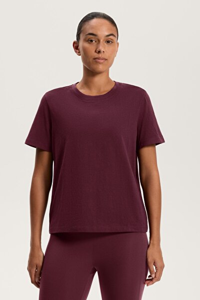 Oysho Kısa kollu pamuklu karışımlı tişört