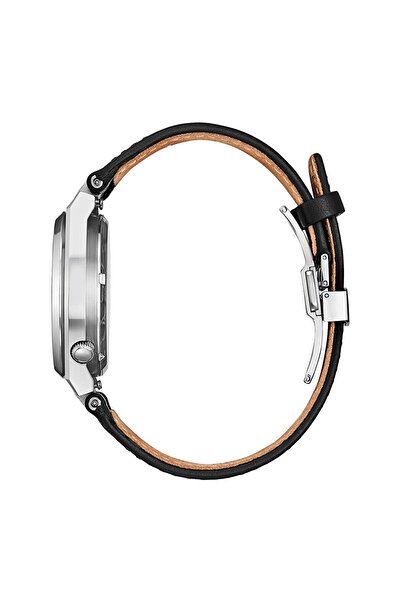 Citizen Tsuyosa Nk5010-01H Men's Wristwatch | 40 mm Stainless Steel Case, Black Leather Band, Automatic