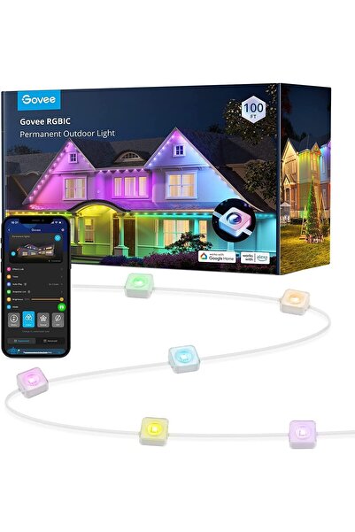 Govee Permanent Outdoor Lights, 30M with 72 LED Smart Eaves RGBIC