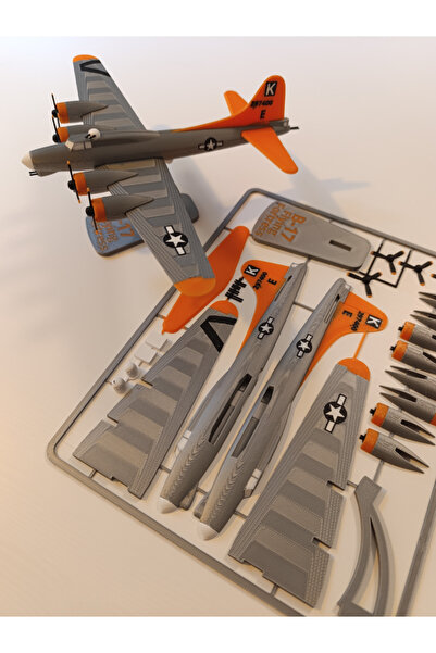 Titrek Toys B-17 Flying Fortress Uçak Model Kit Card Puzzle Montaj Seti