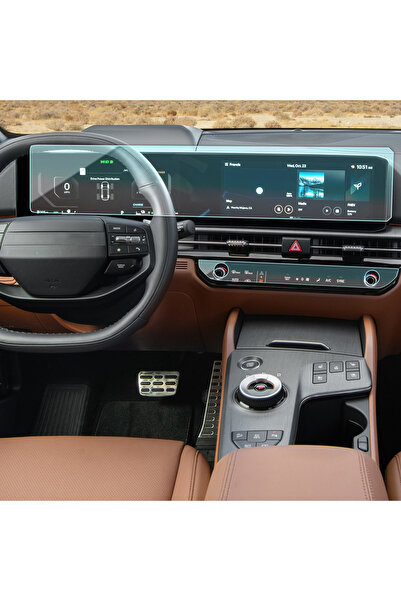 ael-tech واقي شاشة نانو 9H متوافق مع نظام الملاحة وتكييف الهواء لسيارة كيا سبورتاج مقاس 12.3 بوصة، مجموعة من قطعتين 2025