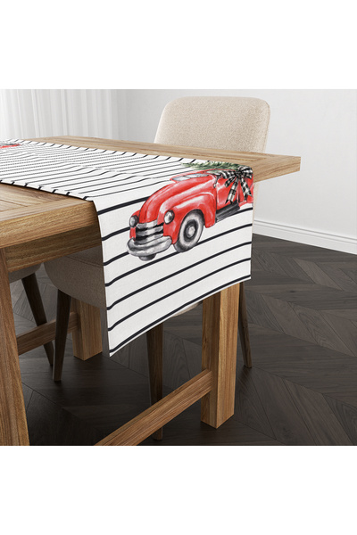 Evmila Christmas Patterned Runner Model