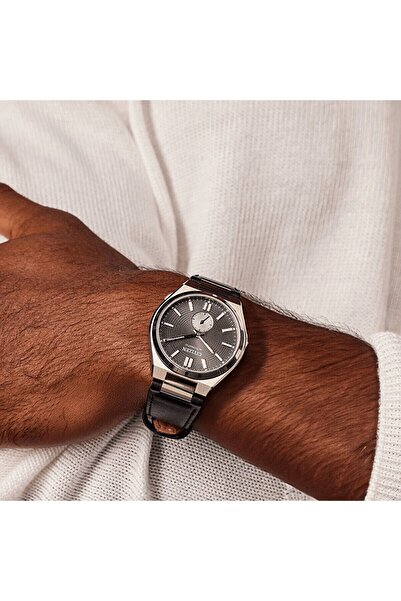 Citizen Tsuyosa Nk5010-01H Men's Wristwatch | 40 mm Stainless Steel Case, Black Leather Band, Automatic