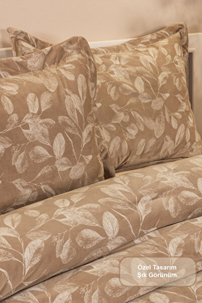 Elart Stella Comfort Uyku Seti Yatak Örtüsü Çift Kişilik 3 Parça (220x240 cm) Bej