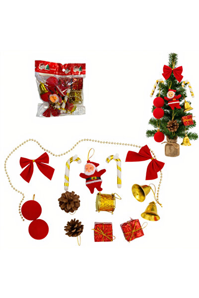 JML Ornamente de Crăciun 15/Set cu ață de agățat, diverse modele din plastic ...