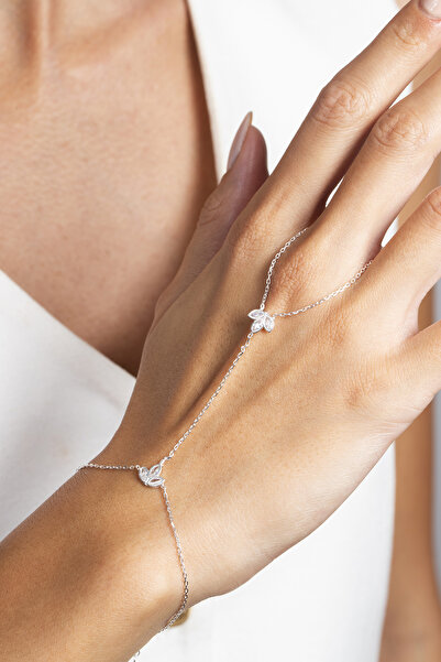 Elika Silver 925 Ayar Gümüş Lotus Çiçeği Şahmeran Bileklik