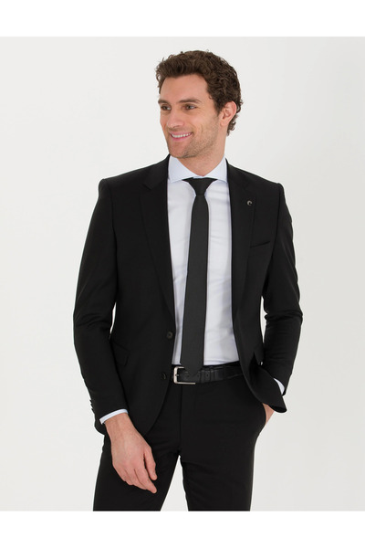 Cacharel Men's Slim Fit Jacket-Black