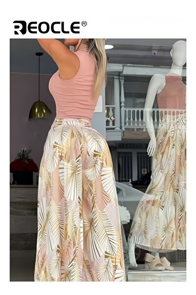 REOCLE Women's Fashionable Casual Suit Commuting Sleeveless Tight Top Loose Hem Temperament Slimming