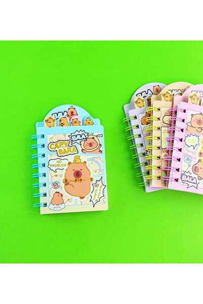 Gift Moda Capybara 4-Compartment Lined Notebook - Bm-1879