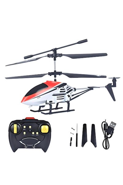 dalimag SIKS Remote Control Helicopter with Gyroscope, Metal Body, LED Light, Red, 4+ years