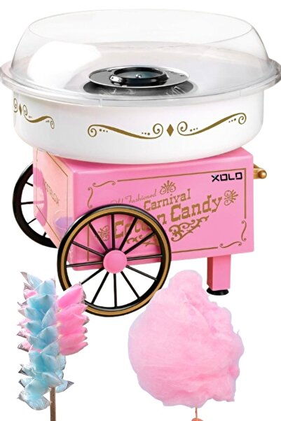 xolo Evde Pamuk Şeker Yapma Makinesi 900W Sade Aromalı Retro Cotton Candy Maker