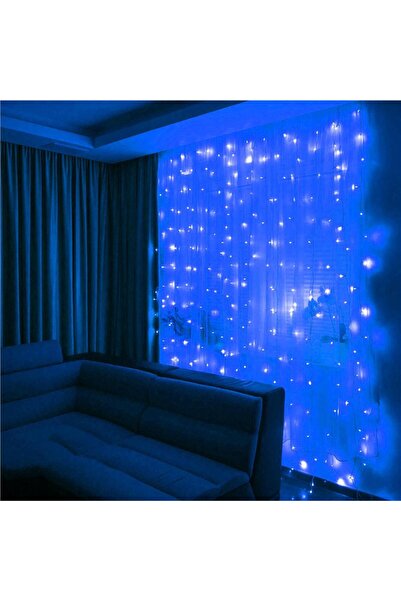 SERSIMO Ghirlandă luminoasă tip perdea cu 300 LED-uri, 3x3m, pentru interior,...