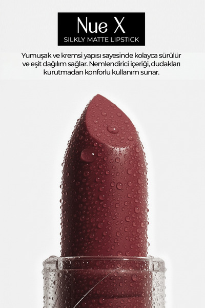 New Well Nue X Silkly Matte Lipstick Wine Red 06
