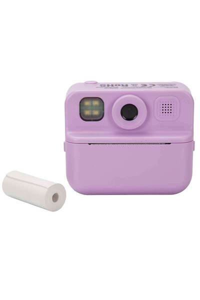 Sunman Baskılı Çocuk Fotoğraf Makinesi - Mor
