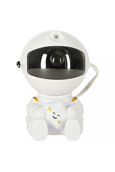 Ikonka Proiector decorativ Astronaut Star cu cap rotativ 360 grade si telecomanda white