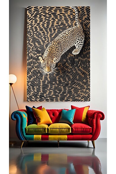 özkacar KAPLAN 2 Ev Duvar Salon Güzellik Salonu Ofis Dükkan Dekarasyon Kanvas...