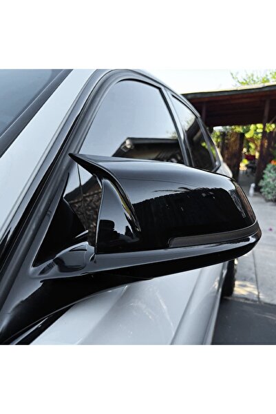 AutoUp Capace Oglinzi Batman BMW F20 F21 F22 F23 F30 F31 F32 F33 F36 - Negru Lucios