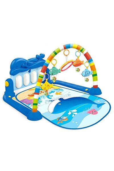 Huanger Toys Saltea de Joaca pentru Bebelusi cu Sunete si Lumini Pestisori- P...