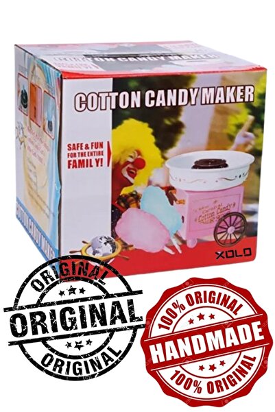 xolo Evde Pamuk Şeker Yapma Makinesi 900W Sade Aromalı Retro Cotton Candy Maker