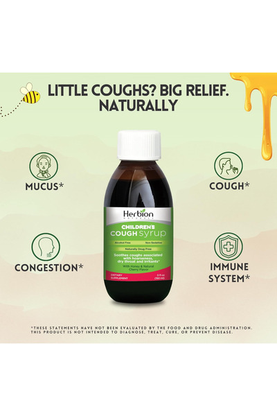Herbion Naturals Sirop de pentru Copii, 150 ml sirop cu aroma de cirese si miere