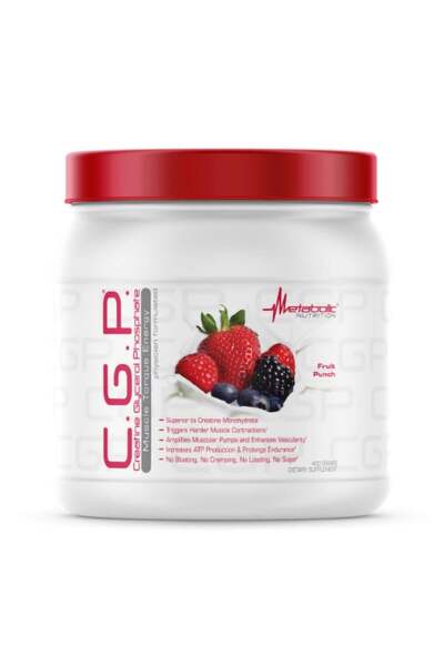 Metabolic Nutrition C.G.P. (Creatine Glycerol Phosphate) 400g - Fruit Punch