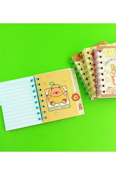Gift Moda Capybara 4-Compartment Lined Notebook - Bm-1878